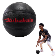 bibahala front view of Size 3 weighted basketball showing compact shape and grip benefits