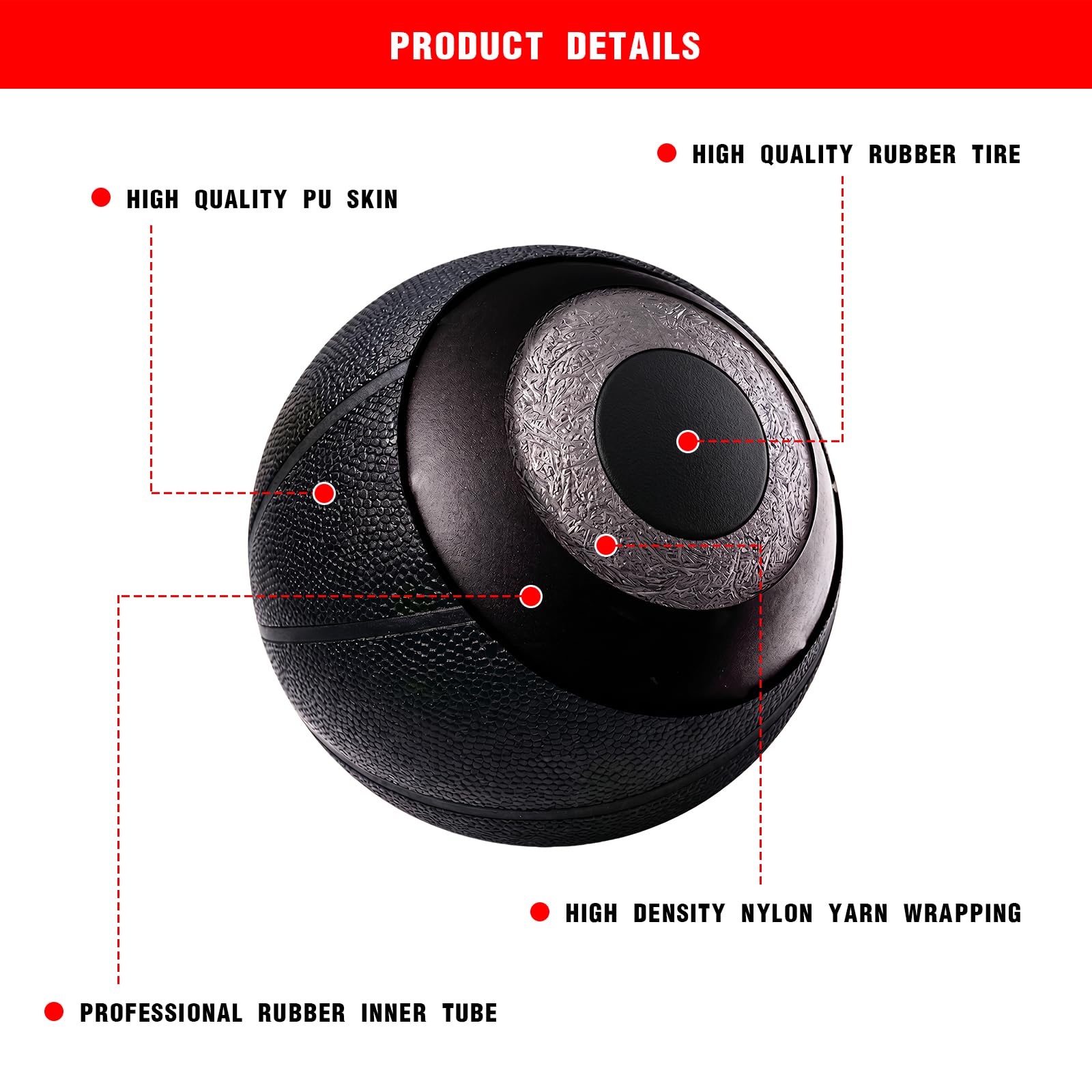 bibahala size comparison beside regulation ball illustrating compact heavy trainer advantage