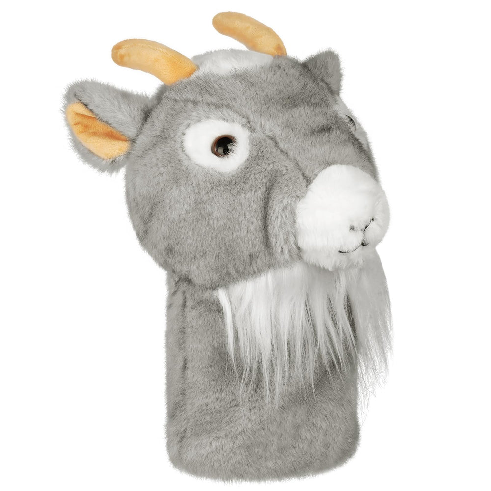 Big Crazy goat headcover gift-wrapped in lifestyle shot for gifting appeal