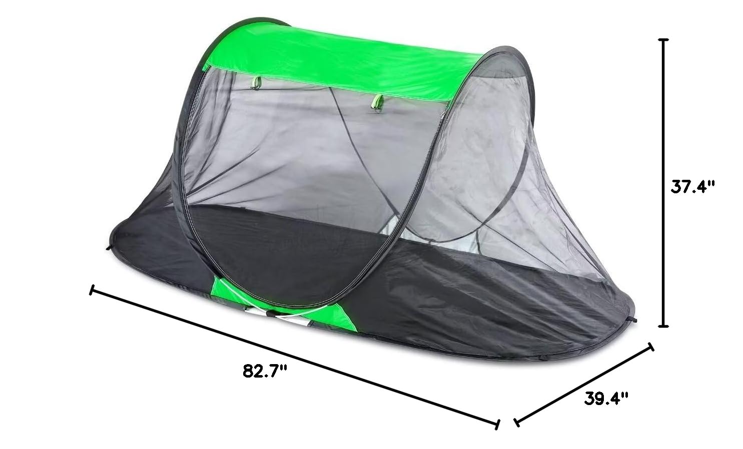 Biggun tent set up at campsite lifestyle shot illustrating quick shelter and outdoor comfort