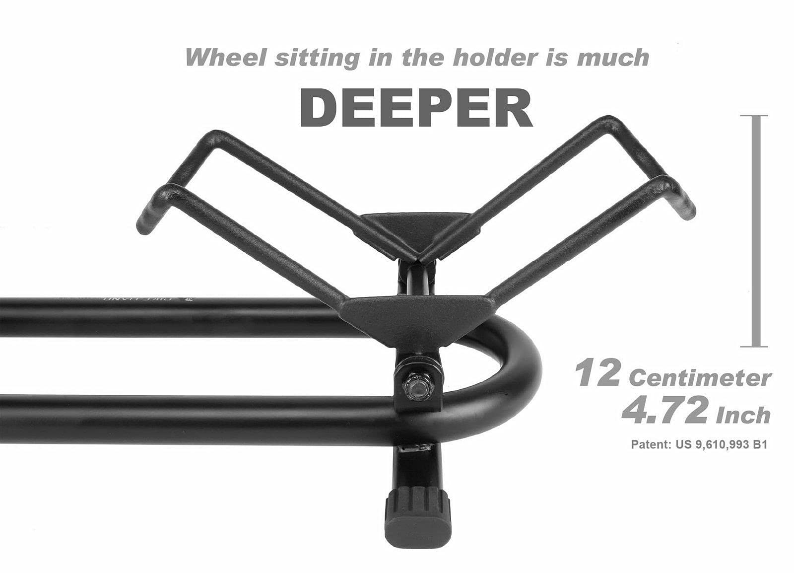 BIKE HAND base detail showing wide platform for improved stability benefit