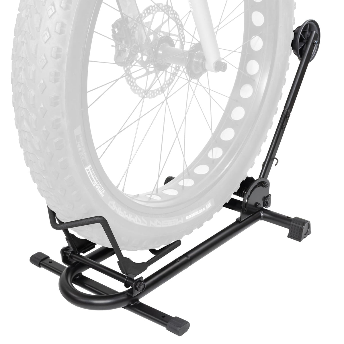 BIKE HAND front view of stand showing easy push-in parking benefit