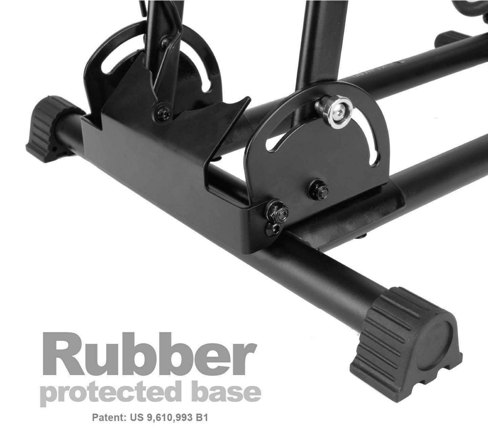 BIKE HAND pull-knob folding mechanism for fast setup and teardown benefit