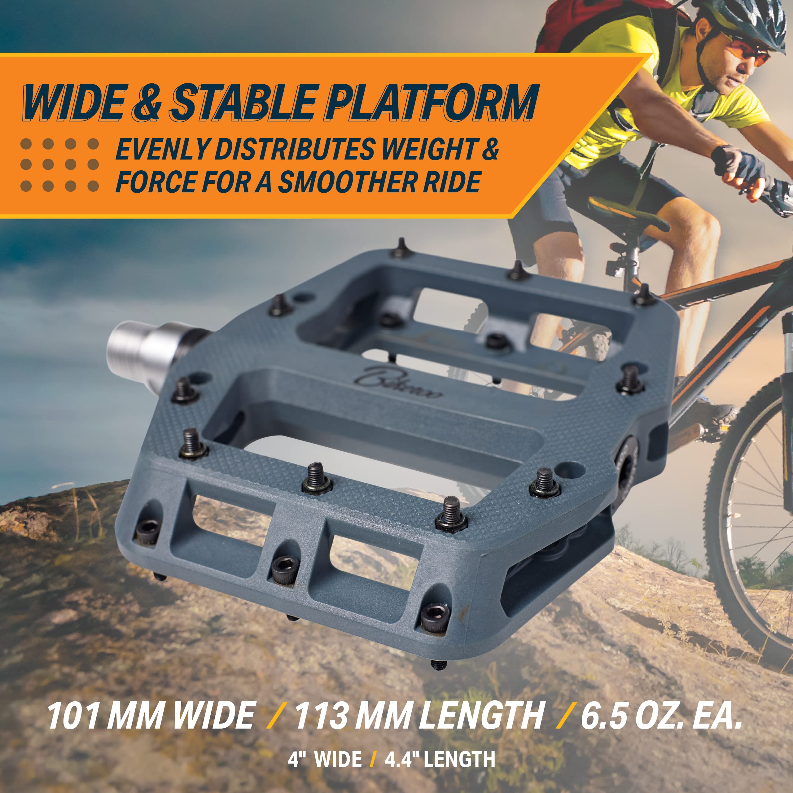 Bikeroo steel axle detail highlighting durable full-length shaft