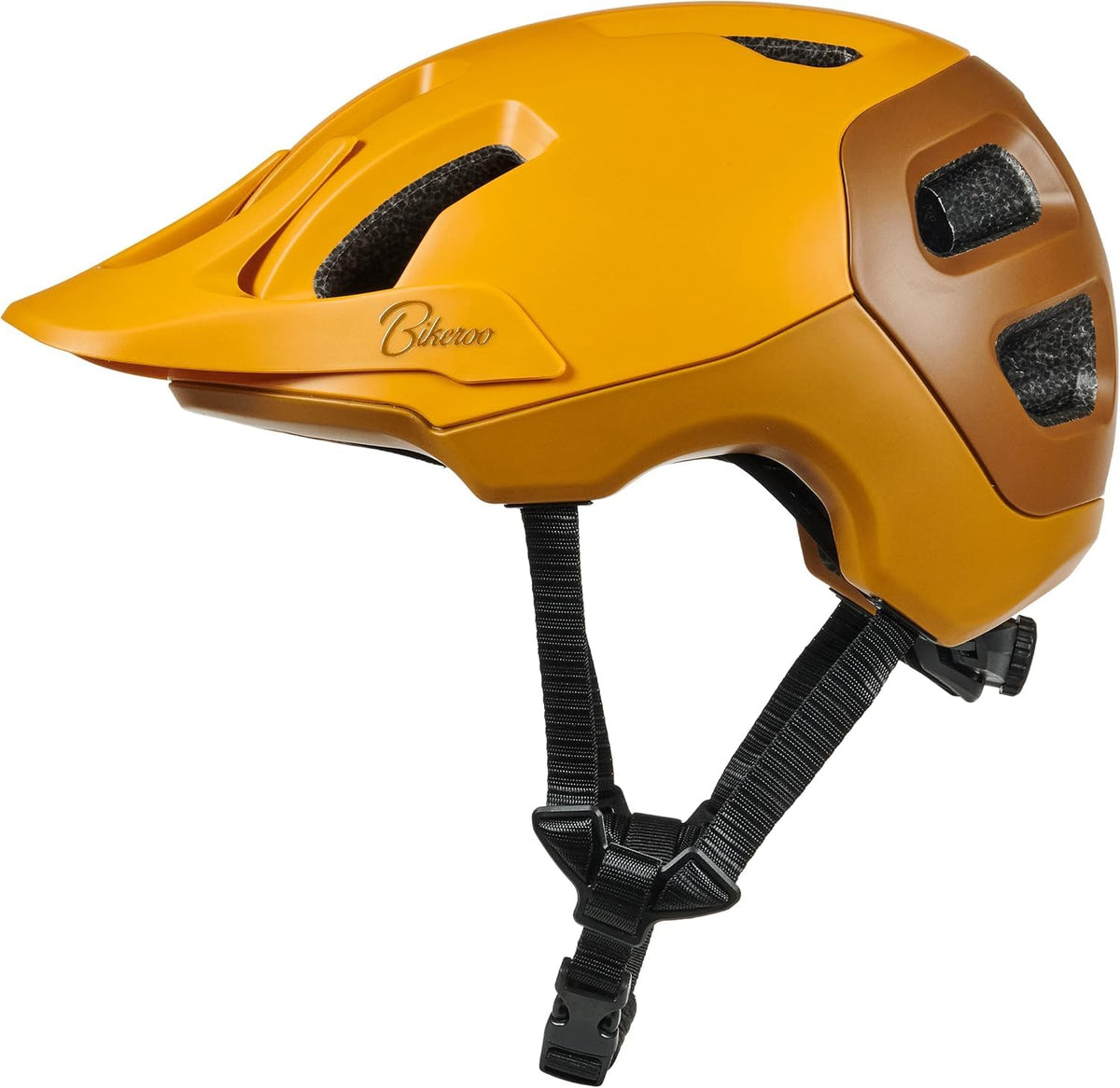 Bikeroo front view helmet showing full-face coverage and protective shell benefit