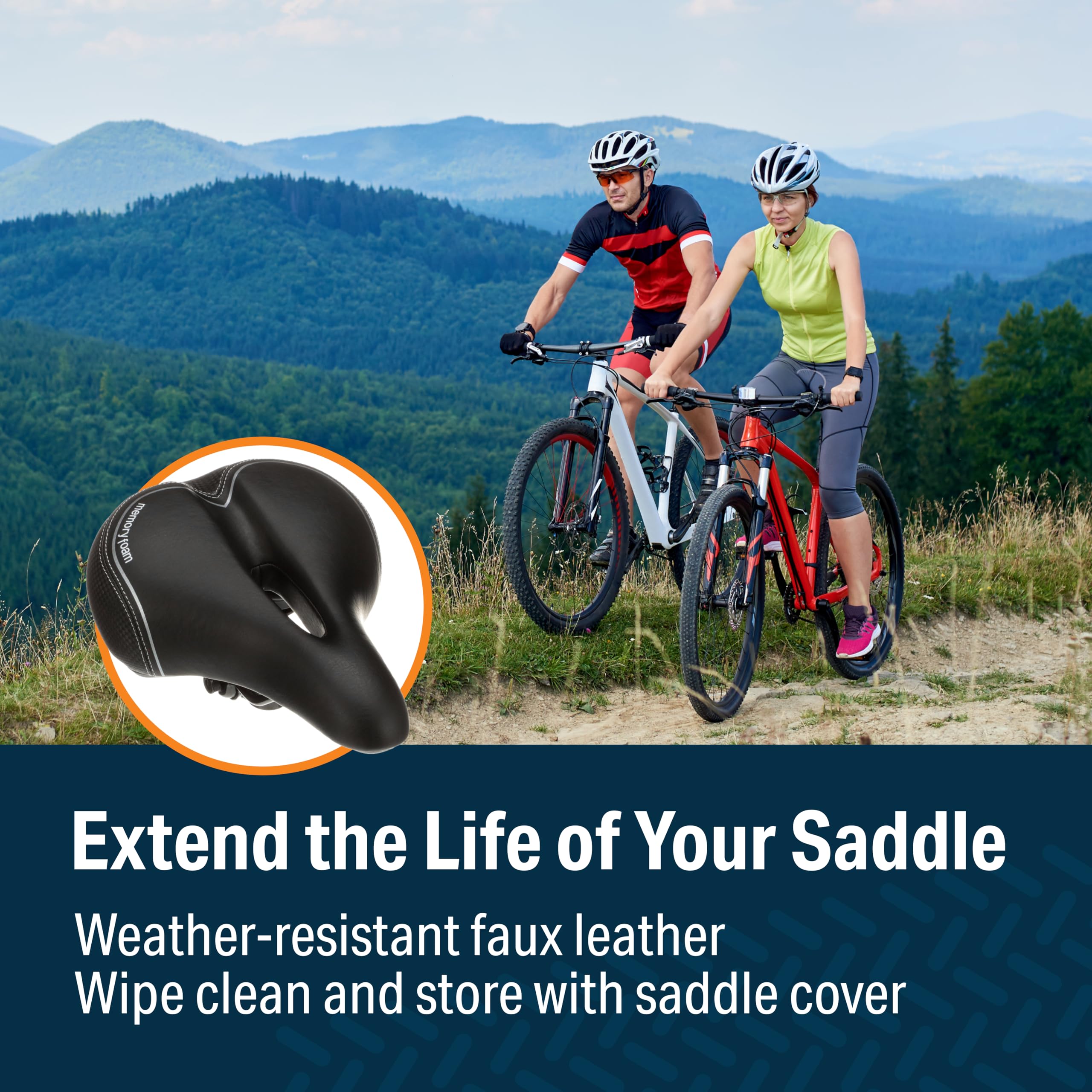 Bikeroo next to ruler showing extra wide saddle dimensions