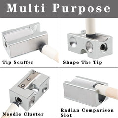 Billmart close-up of carbon steel blade giving precise clean trims for consistent tip shape