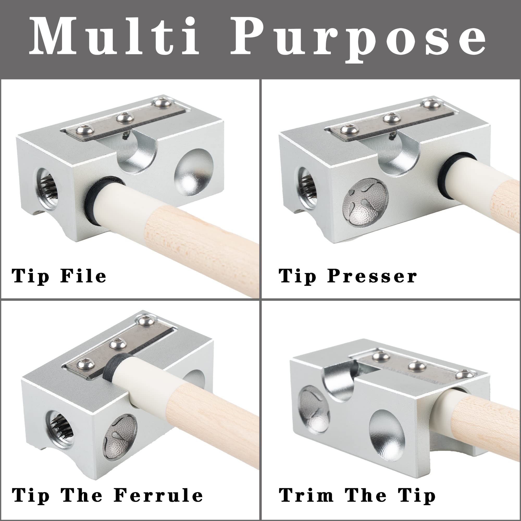 Billmart ferrule cleaning slot in use, removing residue to improve glue bonding and contact