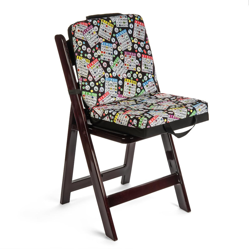 Bingo Innovation elastic strap and Velcro detail keeping cushion securely attached