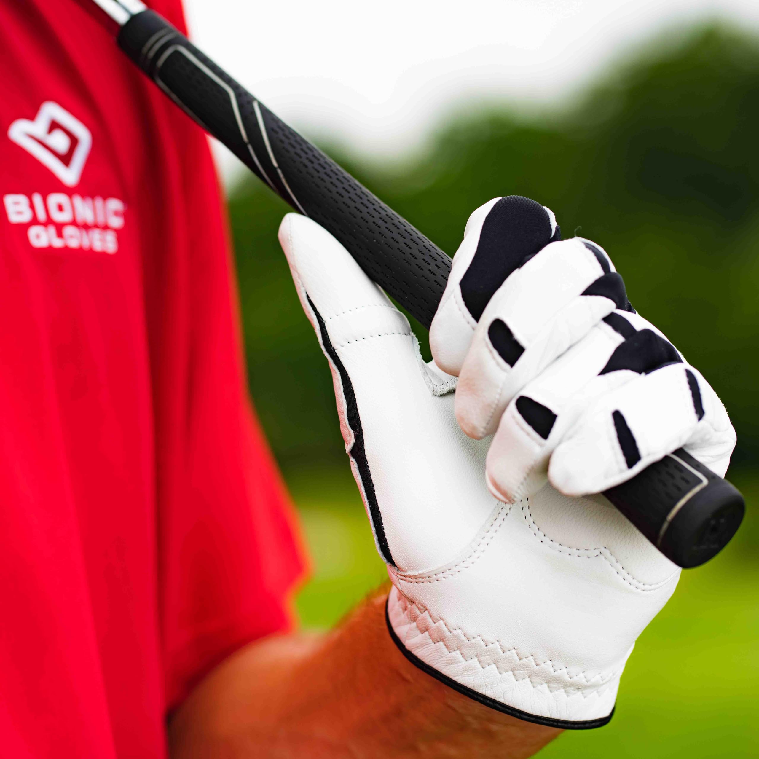 Bionic glove lycra gusset ventilation image showing breathability and reduced finger bunching