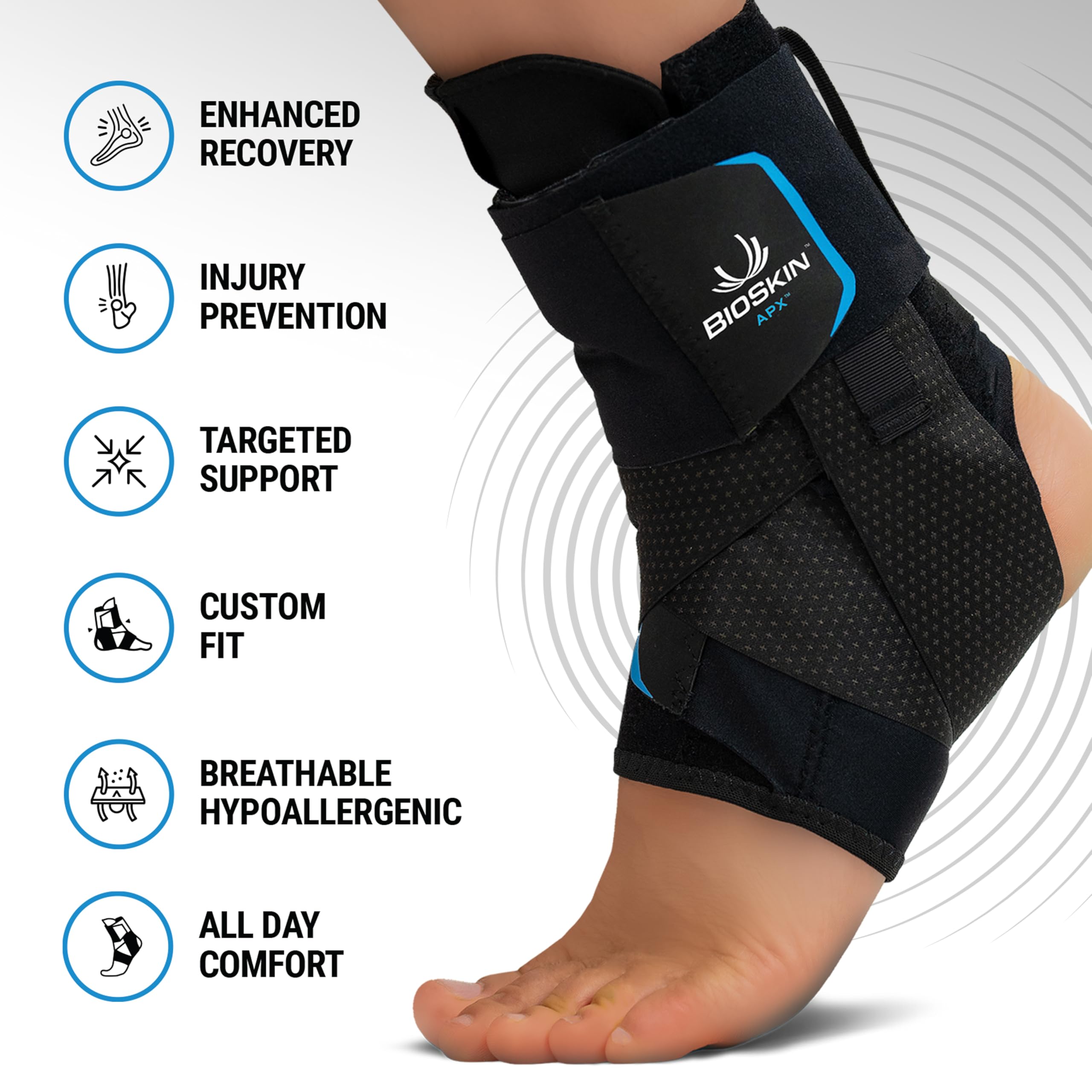 BioSkin APX worn while playing pickleball highlighting on-court stability