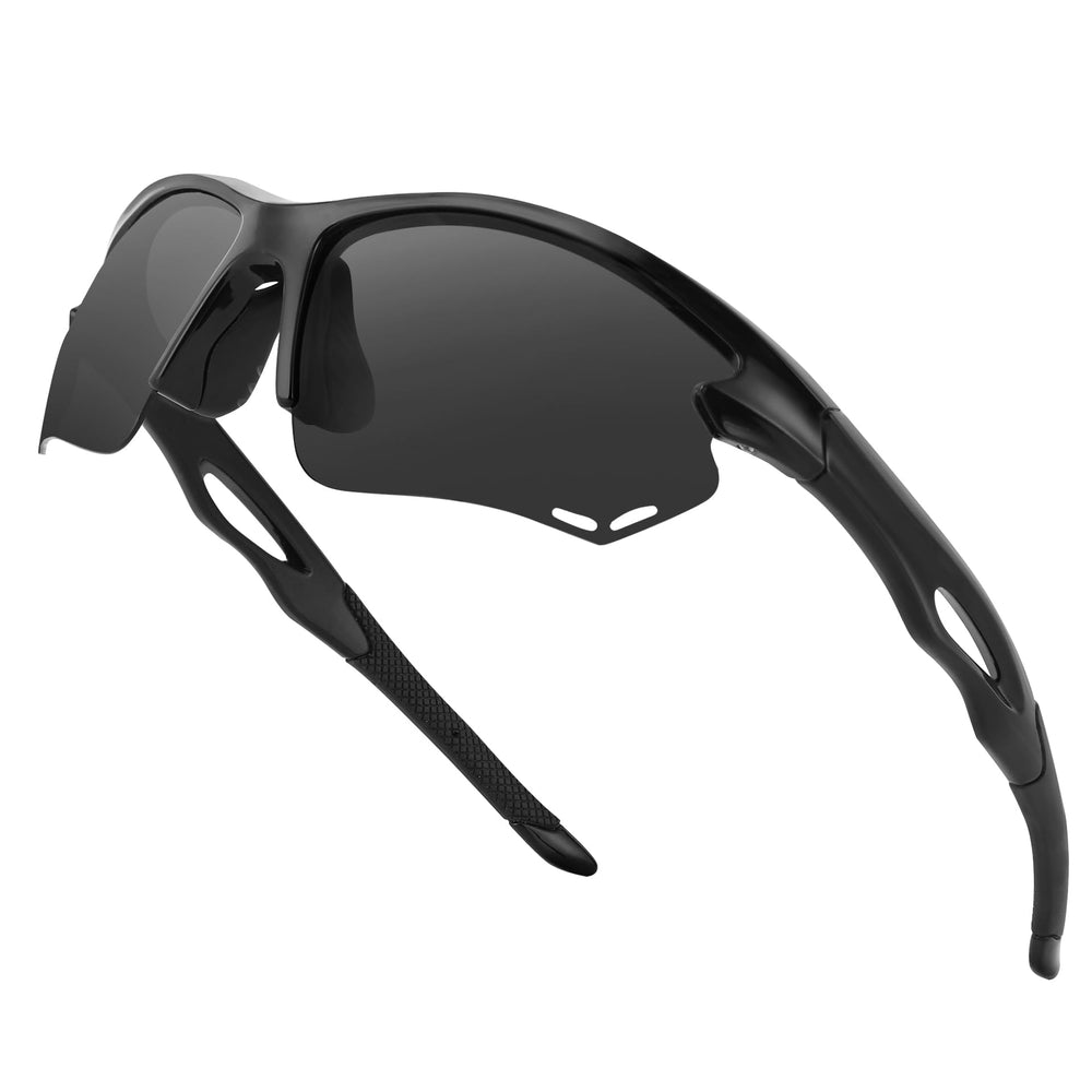 BIRCEN front view showing wrap-around fit and sporty protection