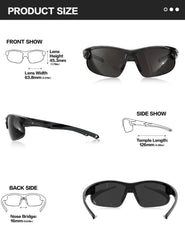 BIRCEN polarized lenses reflecting water, demonstrates reduced glare clarity