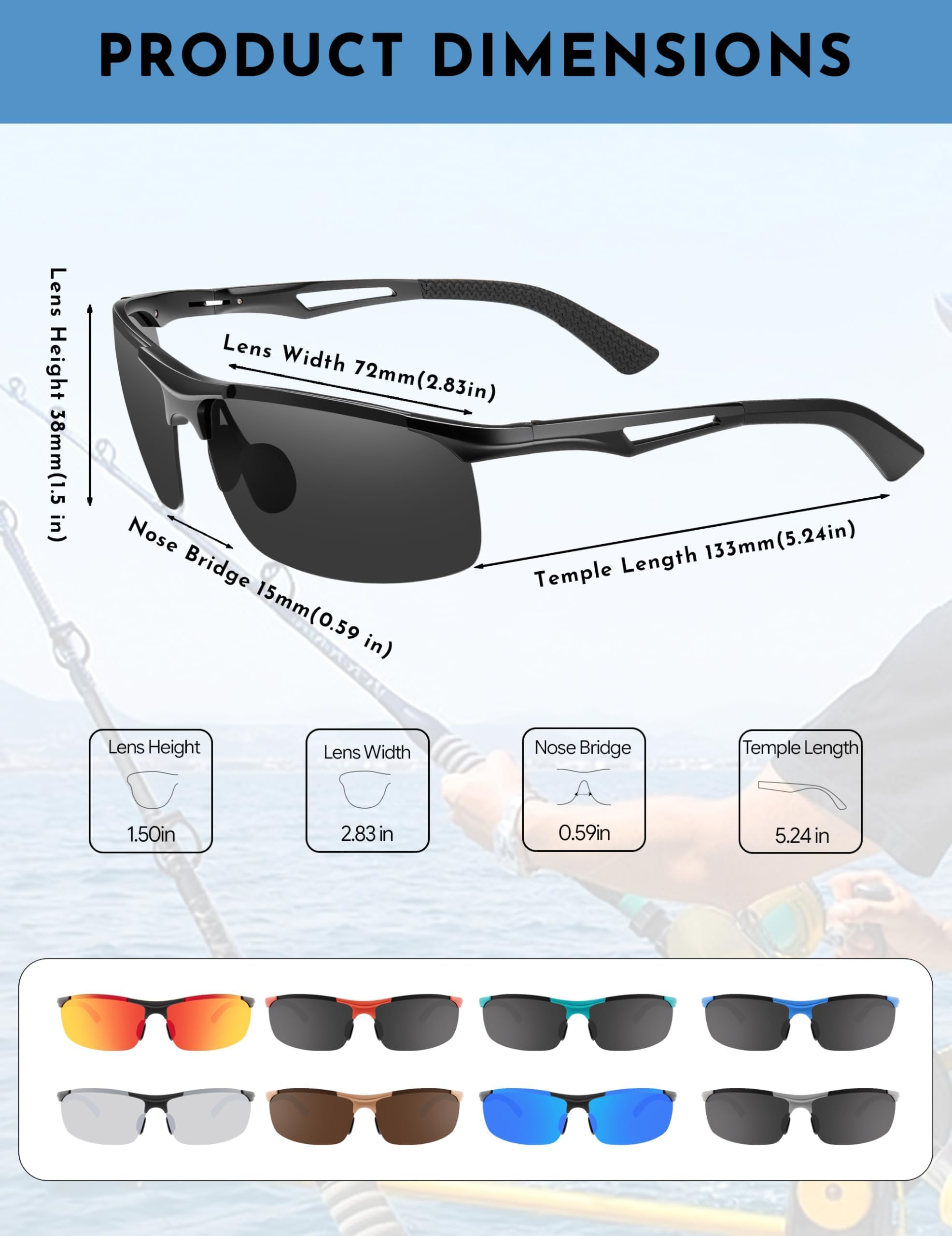 BIRCEN sunglasses worn while driving demonstrating reduced glare benefits