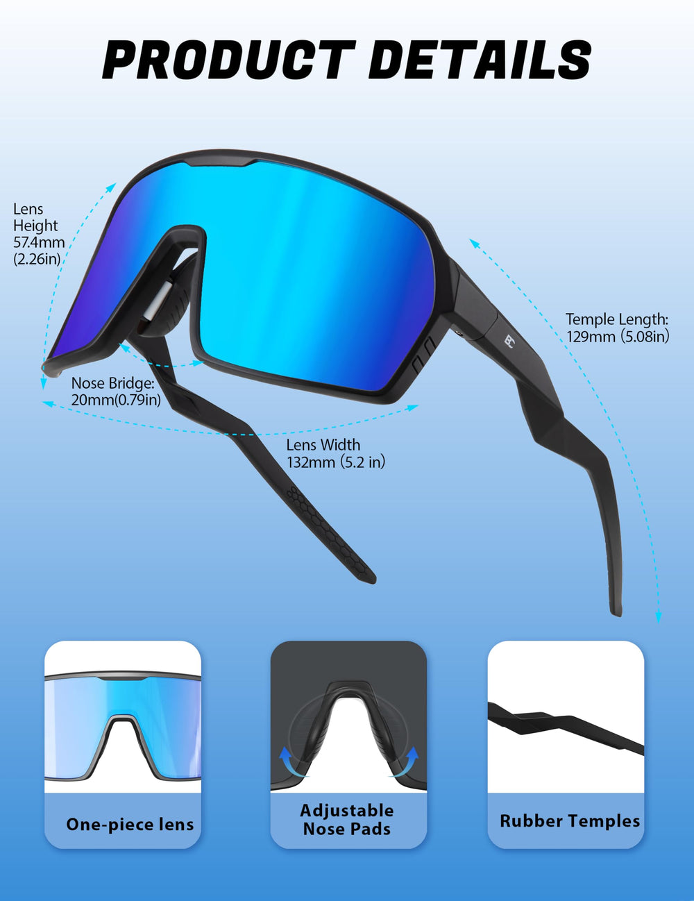 BIRCEN on trail runner, wraparound coverage and wind protection benefit