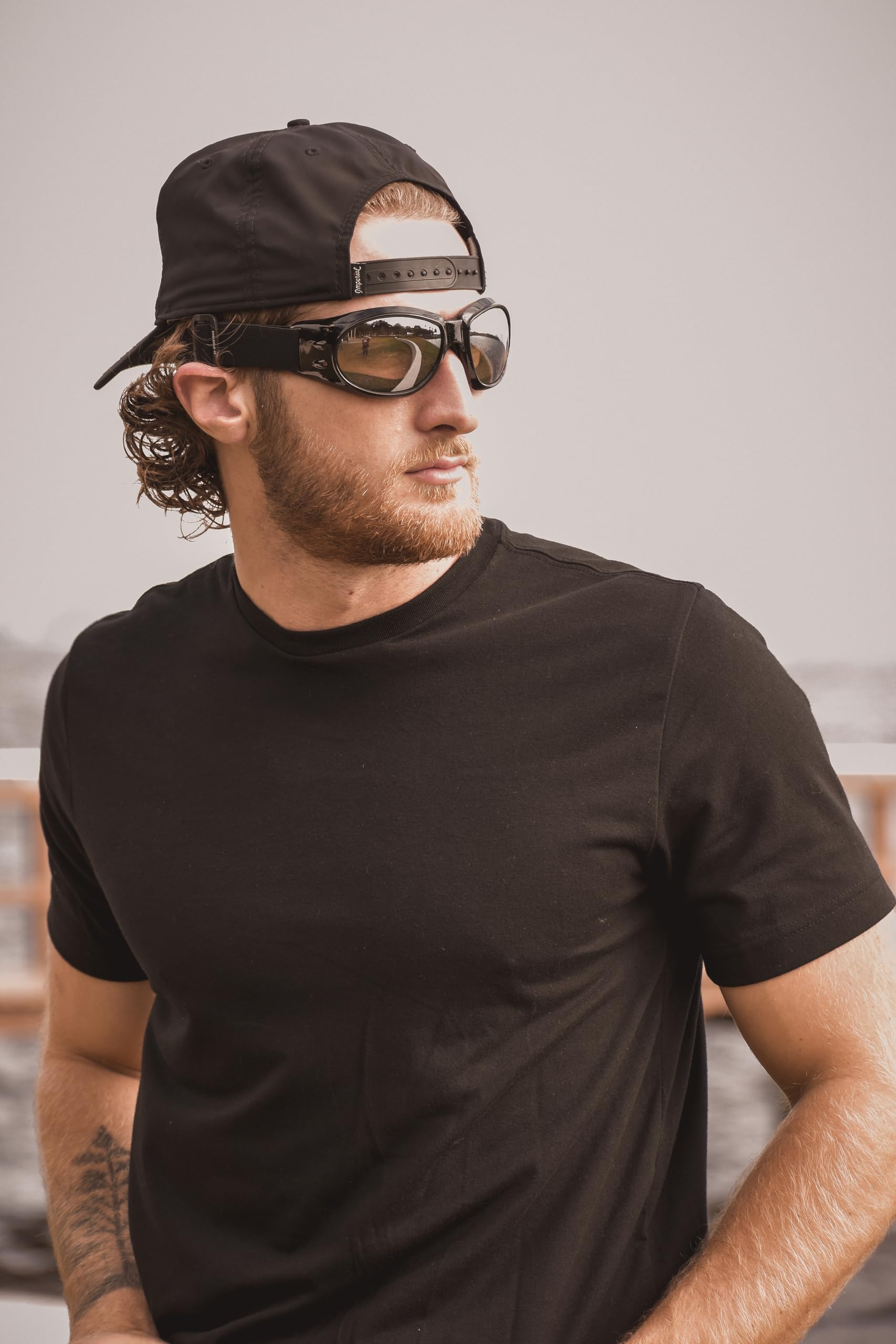Birdz Eagle goggles on rider on road illustrating real-world use and comfort