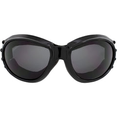 Birdz Eagle polarized smoke lens closeup reducing glare for daytime safety