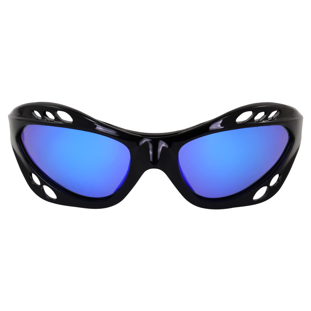 Birdz Seahawk sunglasses worn on jetski showing stability and protection benefit
