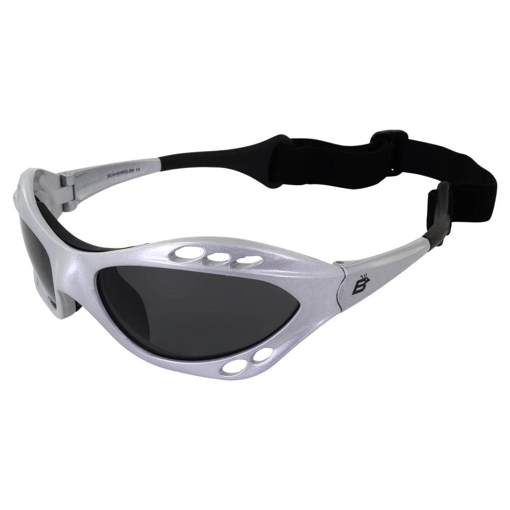 Birdz Seahawk blue lens detail showing tint for bright sunny conditions