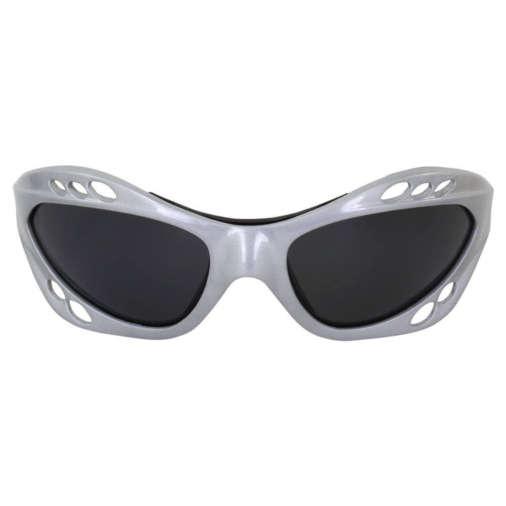 Birdz Seahawk black frame with blue mirror lens demonstrating high-contrast benefit