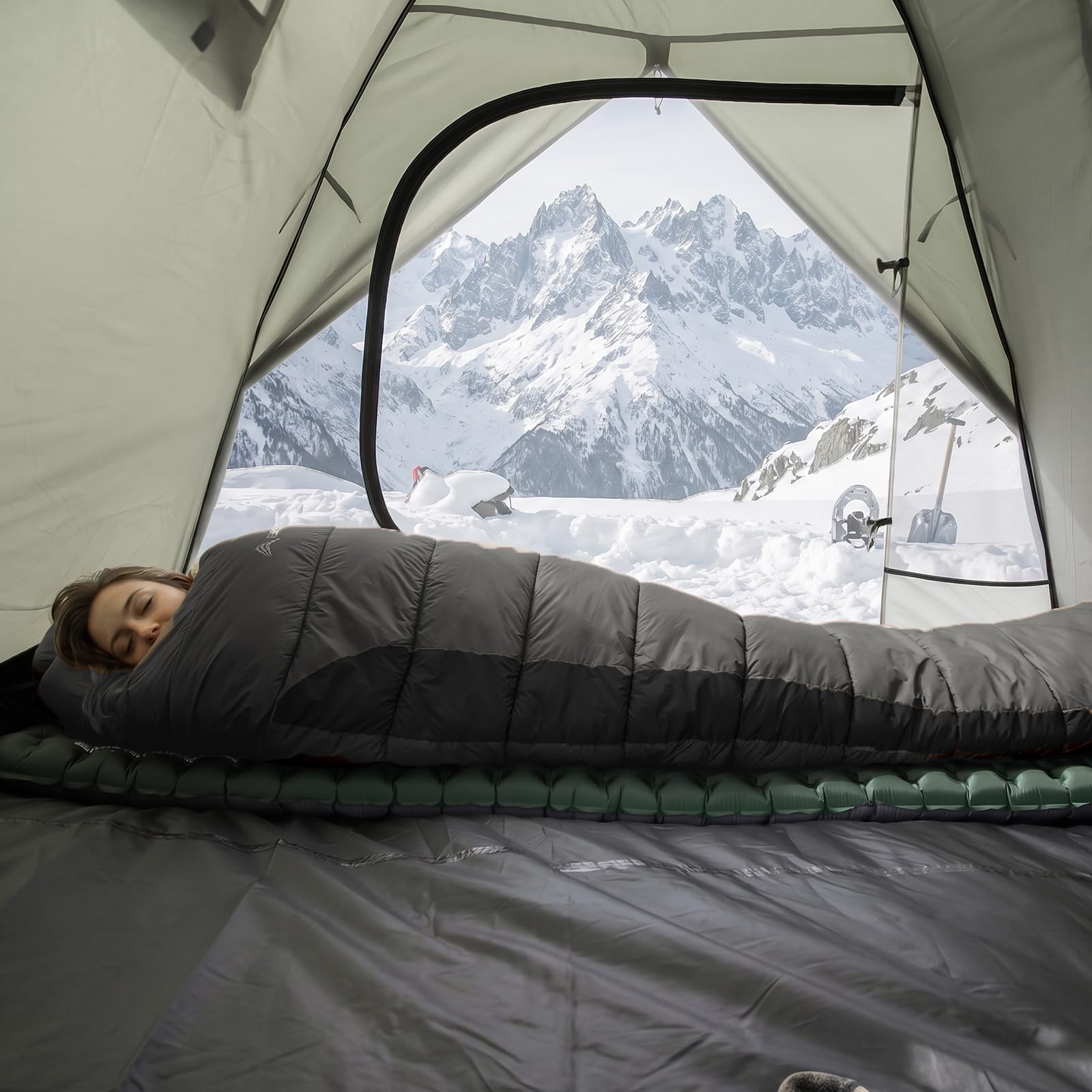 BISINNA camping setup inside a tent highlighting everyday outdoor comfort