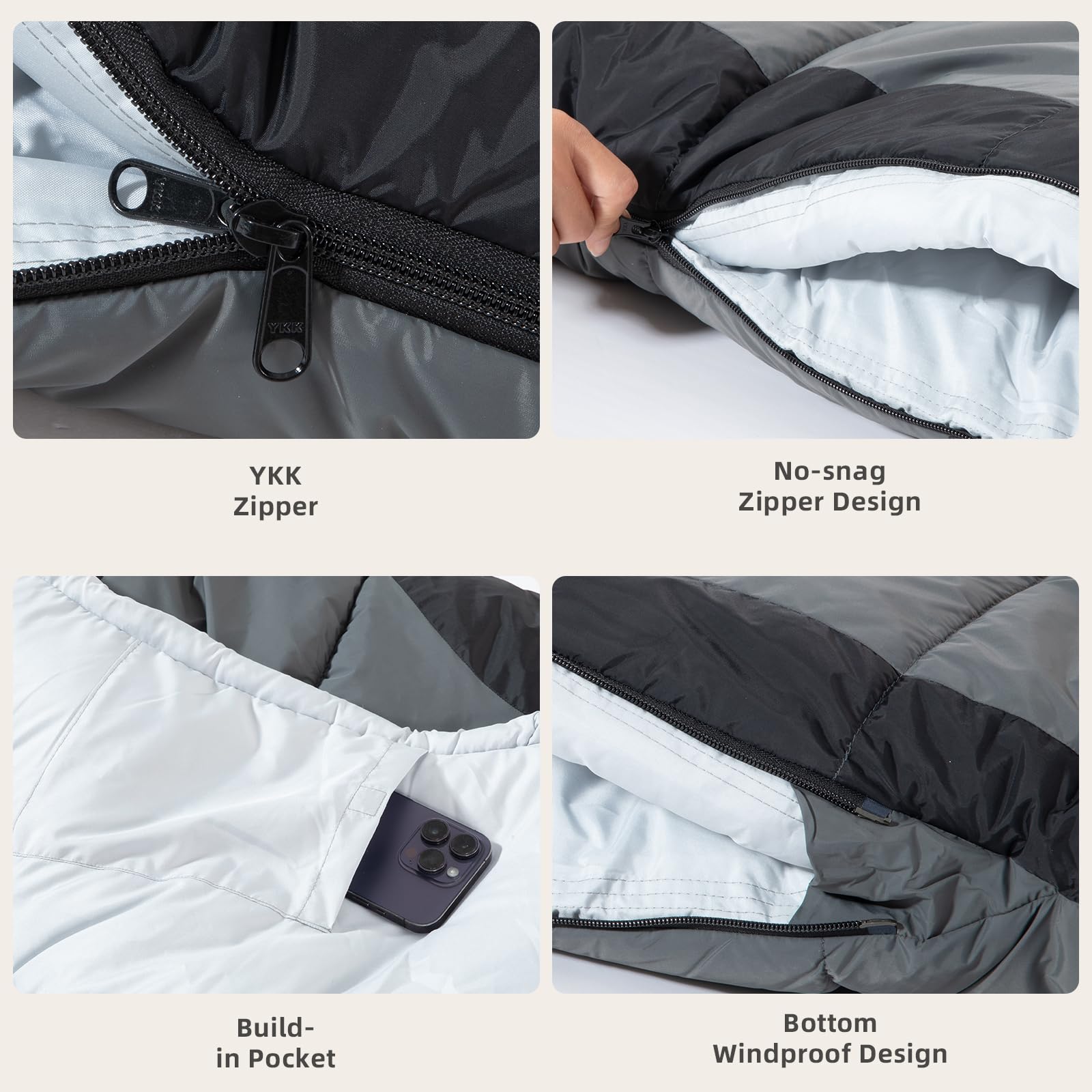 BISINNA compressed in included sack demonstrating compact carry for backpacking