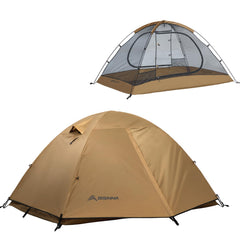 BISINNA tent front exterior showing weatherproof shelter benefit