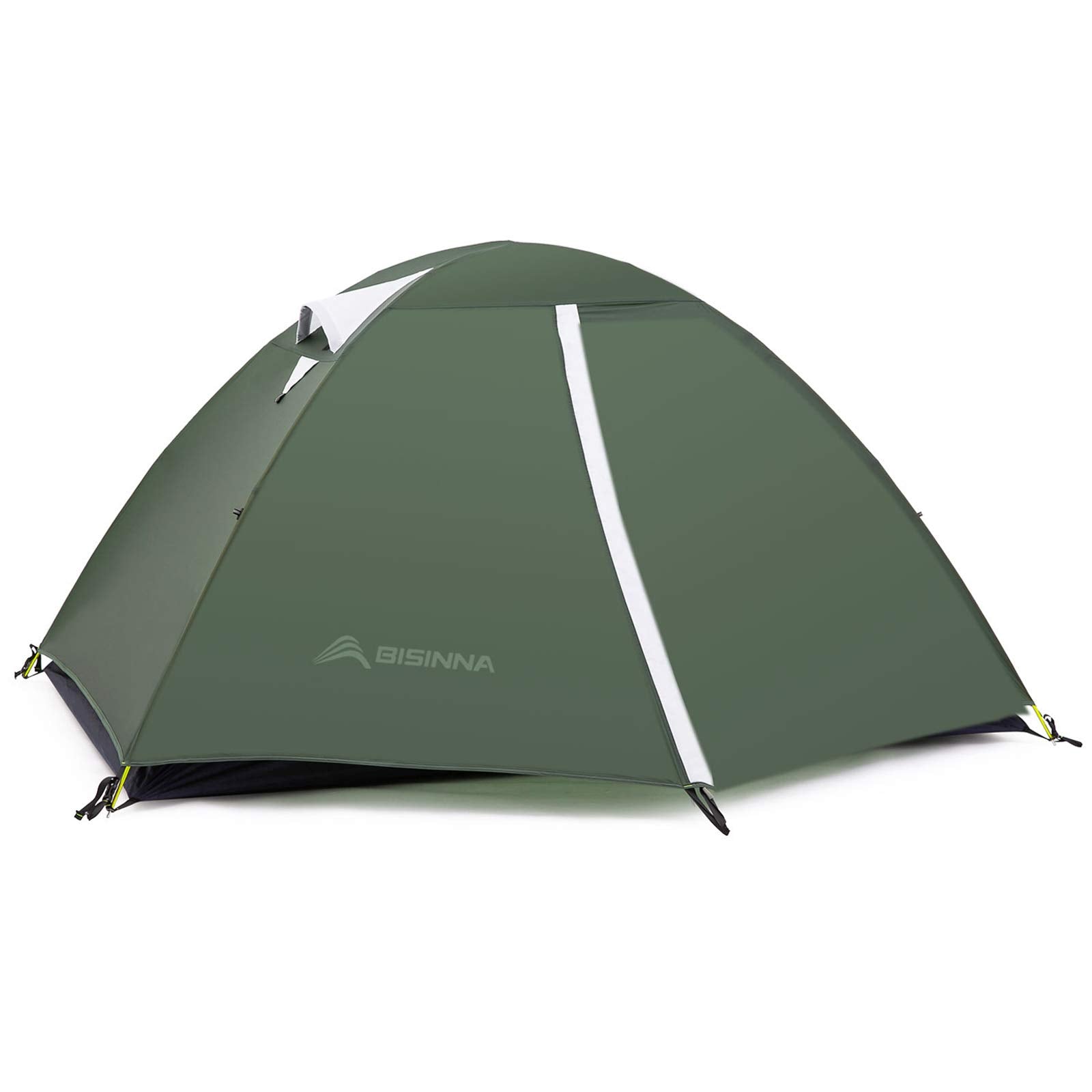 BISINNA tent front exterior view showing shelter and durable rainfly for protection