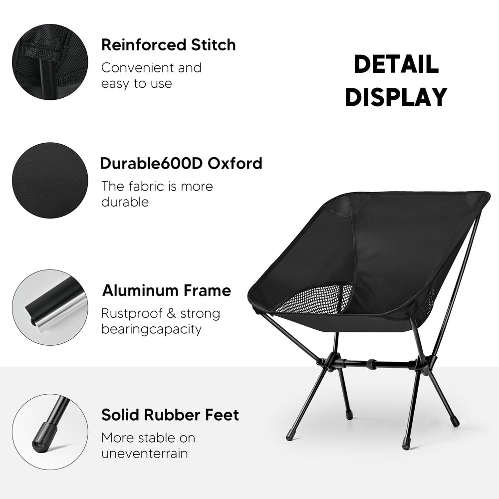 BITIANTEAM chair set on beach illustrating stable seating on sand benefit