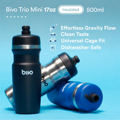 Bivo Trio Mini silicone grip detail showing anti-slip coating for secure handling