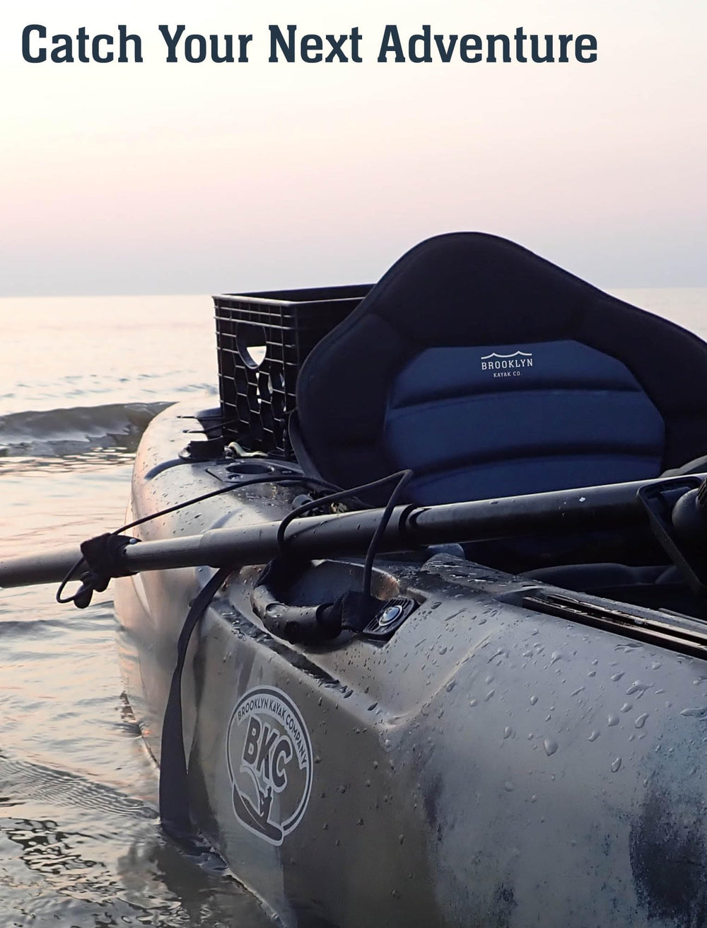 BKC PS223 in a lifestyle shot on a calm lake showing ergonomic support