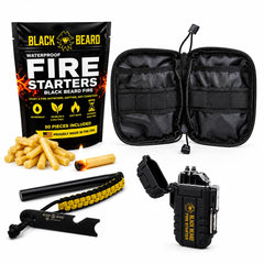Black Beard front packaging showing kit contents and durable storage benefit