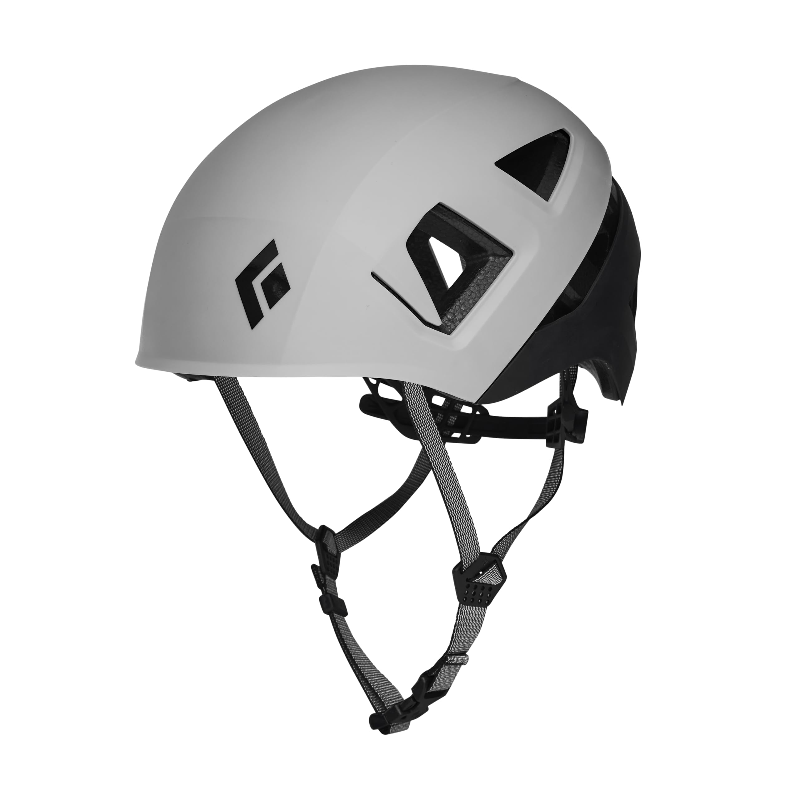 BLACK DIAMOND Capitan front view showing pewter-black shell and secure fit benefit