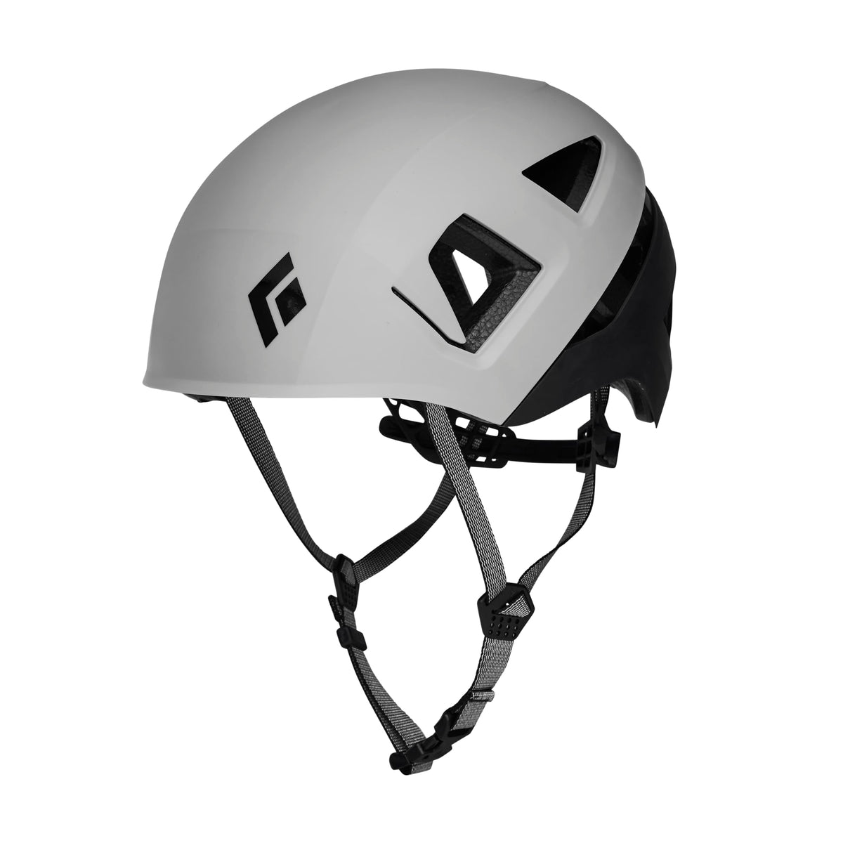 BLACK DIAMOND Capitan front view showing pewter-black shell and secure fit benefit