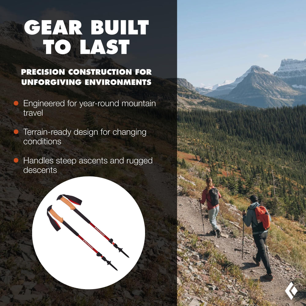 BLACK DIAMOND FlickLock adjuster detail for quick secure length changes