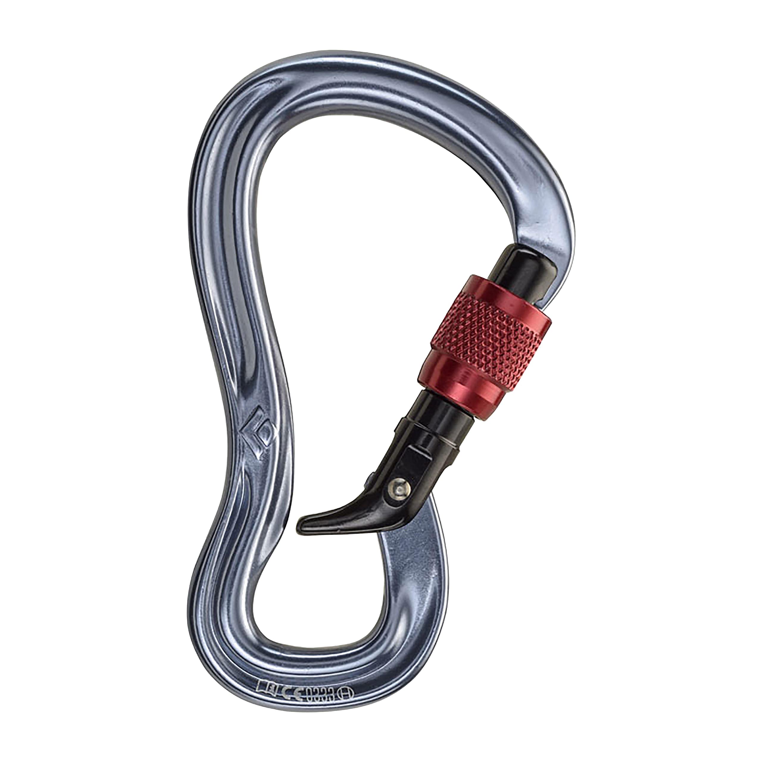 BLACK DIAMOND Gridlock front view showing shape and secure belay-loop benefit