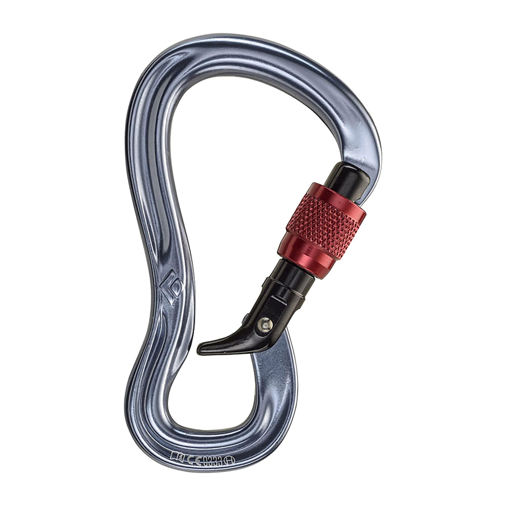 BLACK DIAMOND Gridlock front view showing shape and secure belay-loop benefit