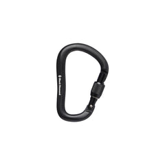 BLACK DIAMOND RockLock screwgate front view showing large gate and secure locking for safer belays