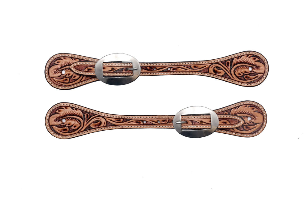 BLACK HOOF close-up of hand-tooled floral leather texture highlighting craftsmanship and long-lasting aesthetic