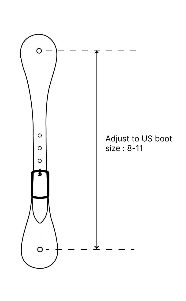 BLACK HOOF spur straps on saddle and boots in ranch setting showing classic Western style and everyday use