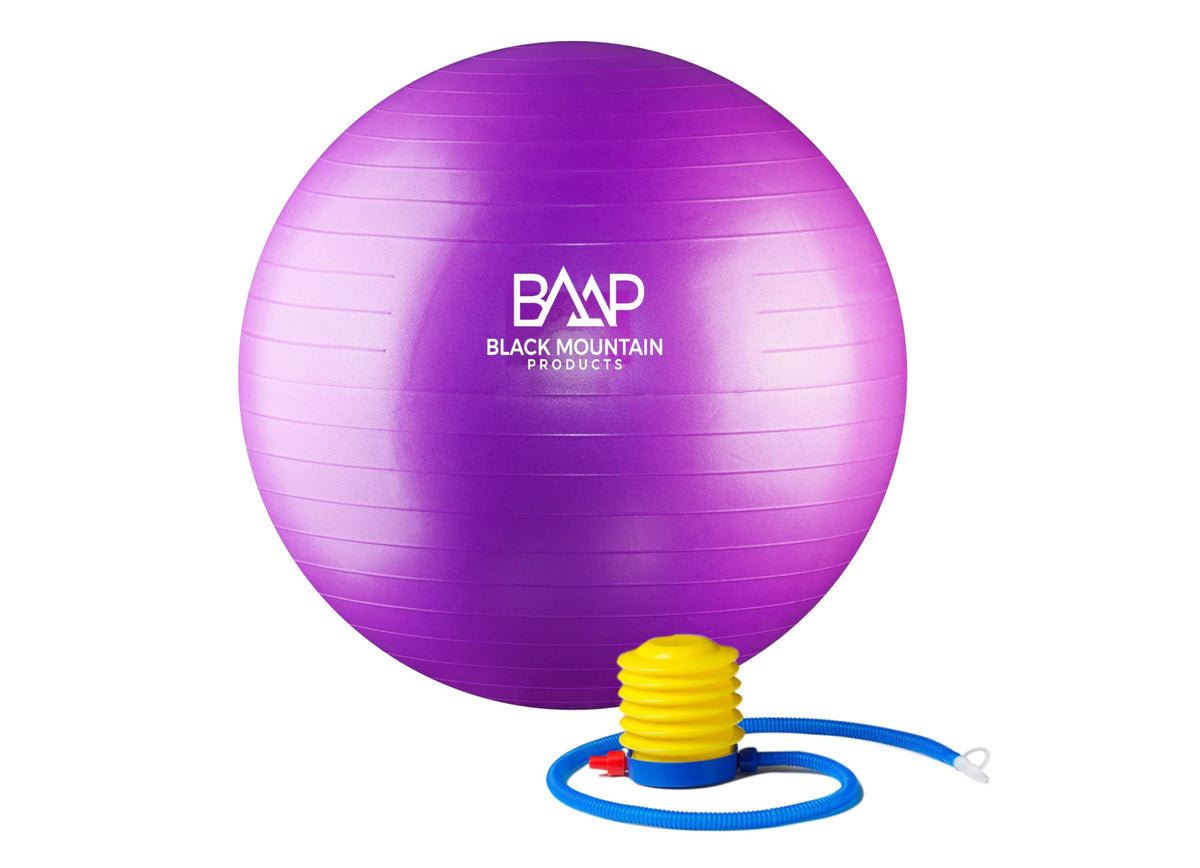 Black Mountain Products purple ball front view showing shape and durability benefit