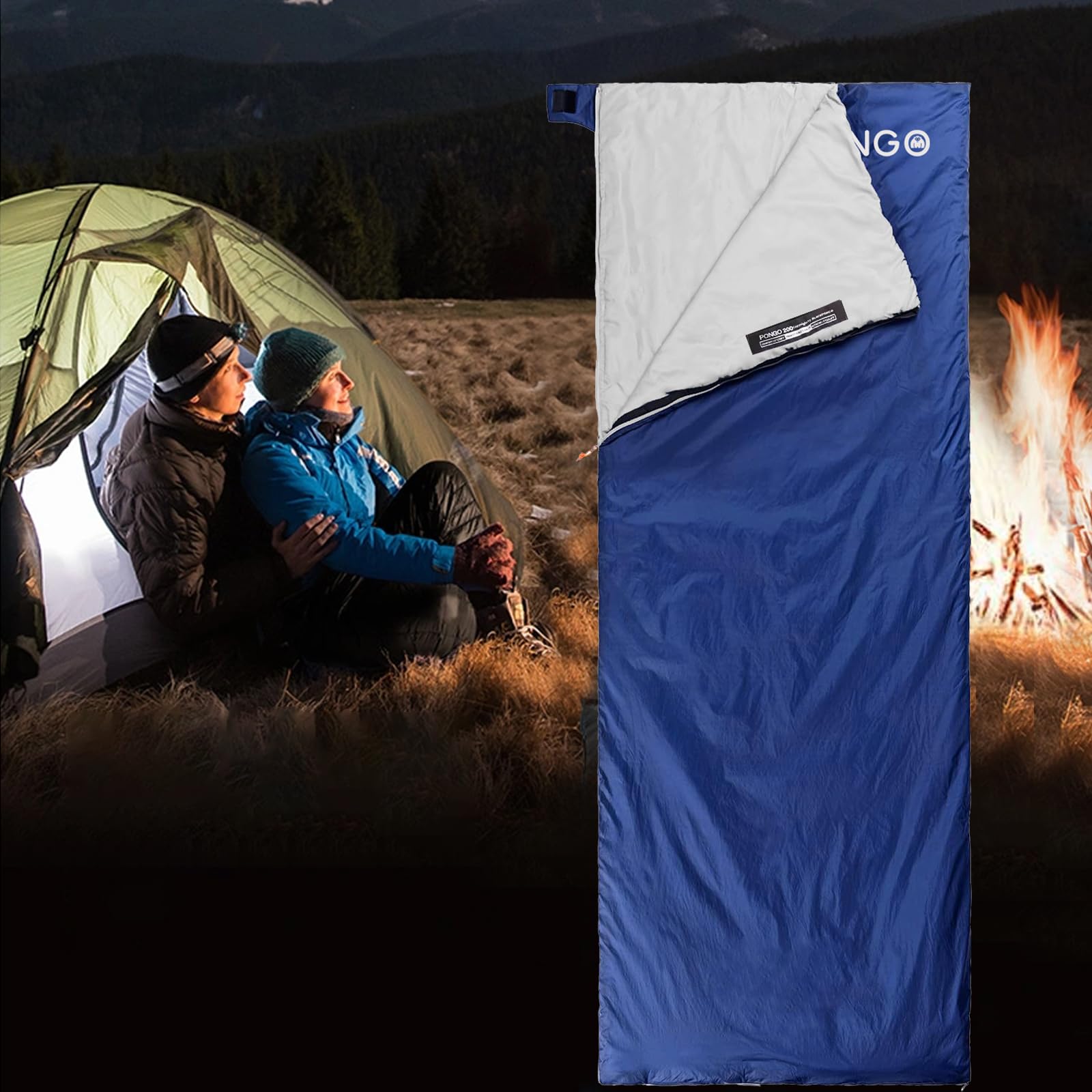Blackpongo next to a backpack for size comparison showing packability and travel-friendly design