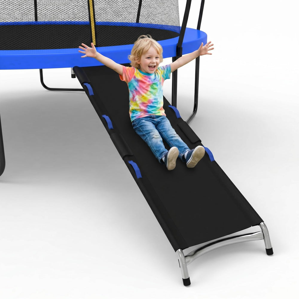 Blanketown front overview showing full slide and ladder for safer entry