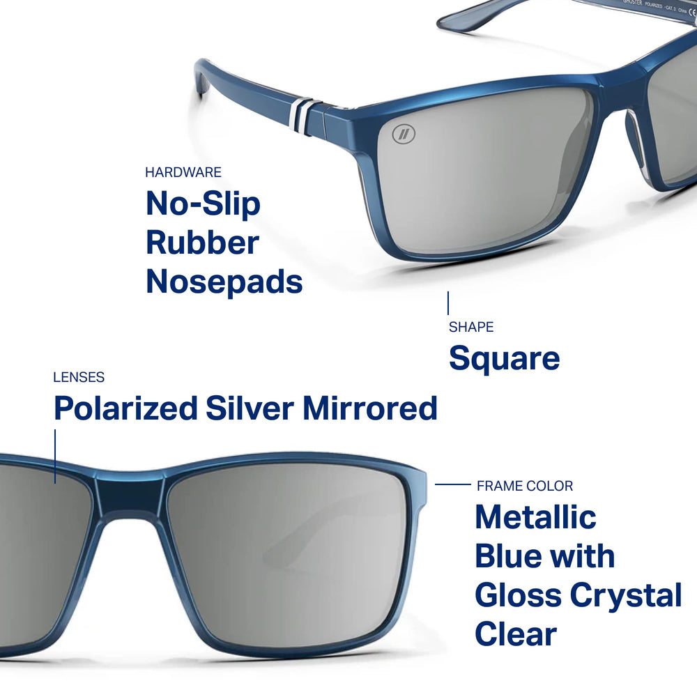 Close detail of Blenders Eyewear Mesa Ghoster hinge and frame for durable construction