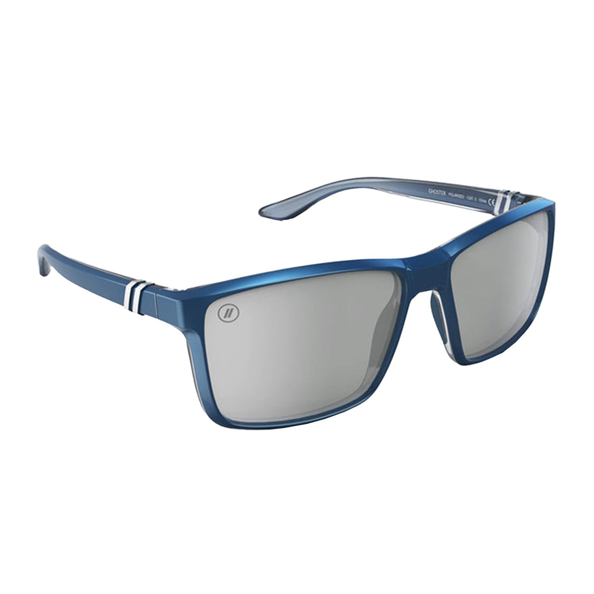 Blenders Eyewear Mesa Ghoster front view showing bold wraparound frame and clear protection