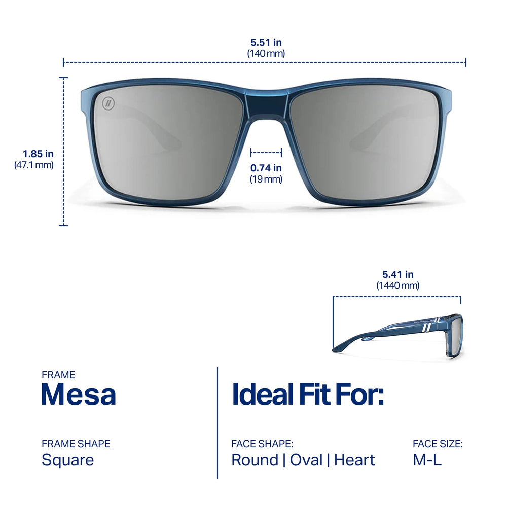 Blenders Eyewear Mesa Ghoster lens reflecting water to show glare reduction benefit