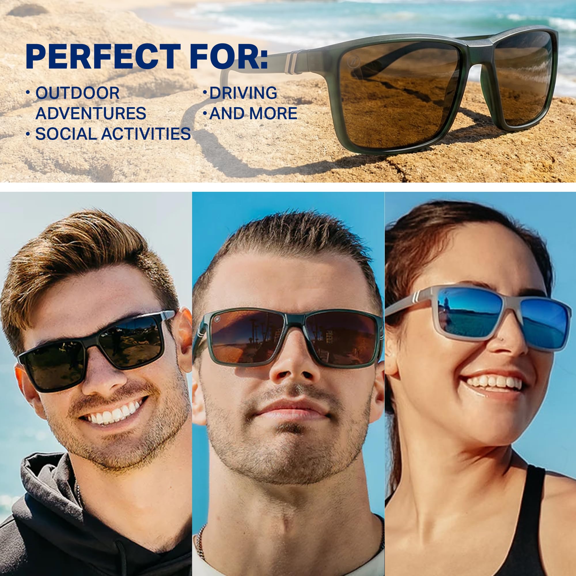 Blenders Eyewear Mesa Ghoster side profile showing lightweight frame for comfortable wear