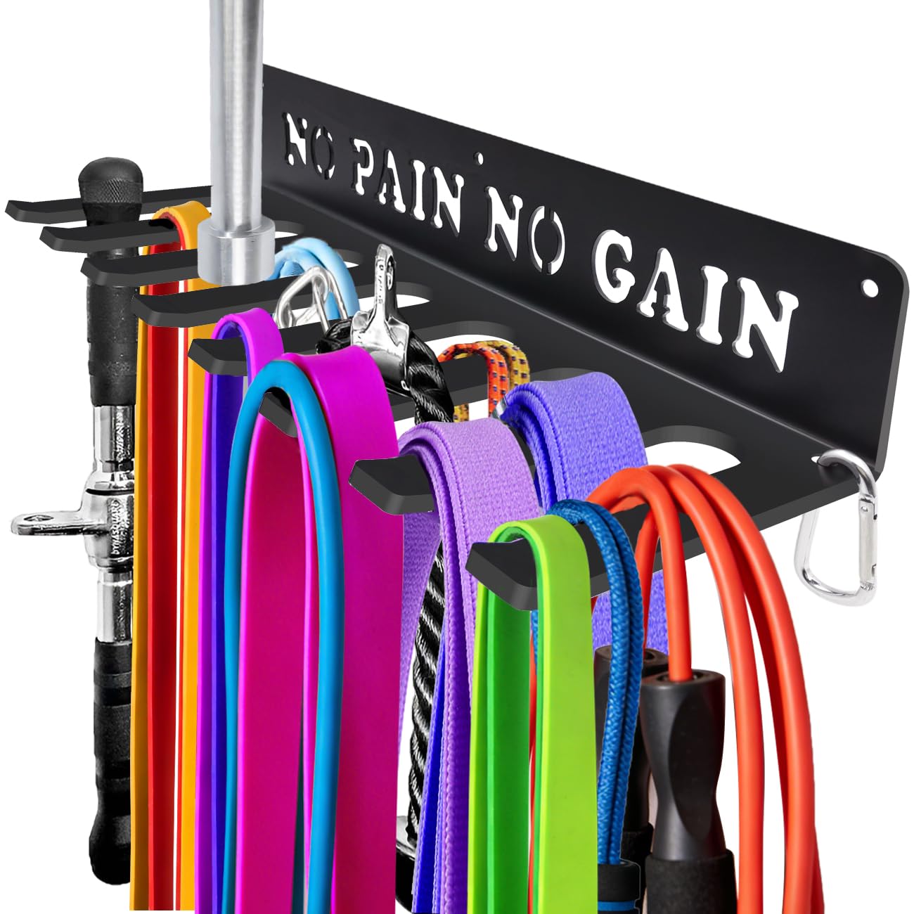 Bliocefo front view wall-mounted rack showing organized storage benefit