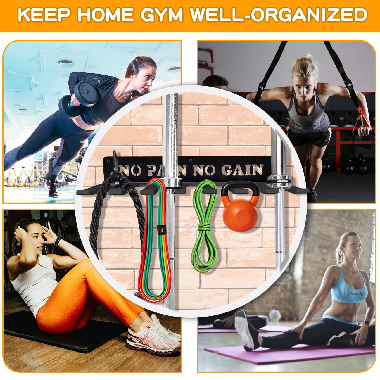 Bliocefo lifestyle home gym setup showing tidy workout area advantage