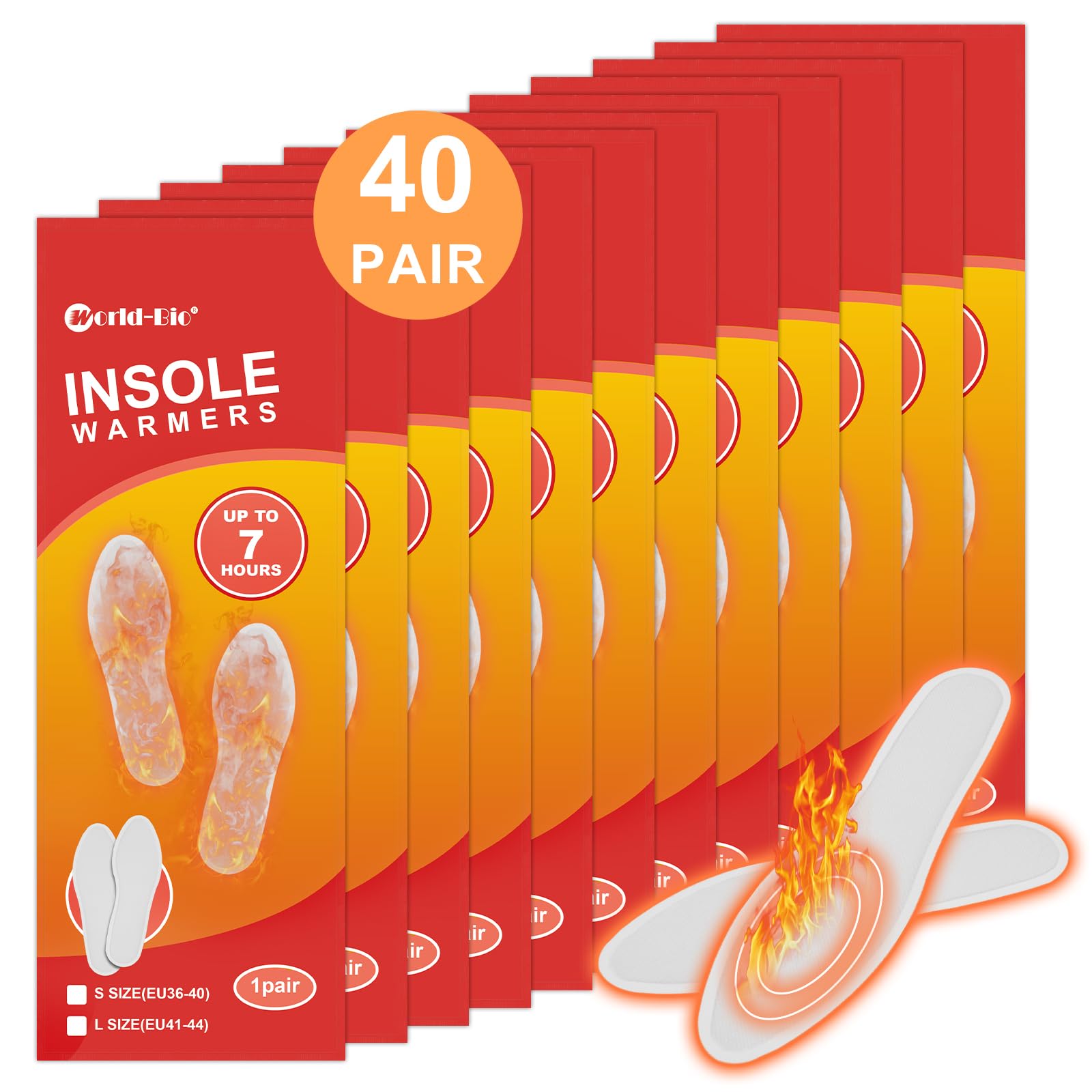 Blobuste front packaging showing 40 pairs and product benefits